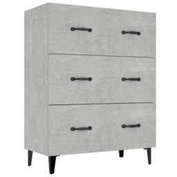 Berkfield Home Sideboard Concrete Grey 69.5x34x90 cm Engineered Wood - thumbnail 1