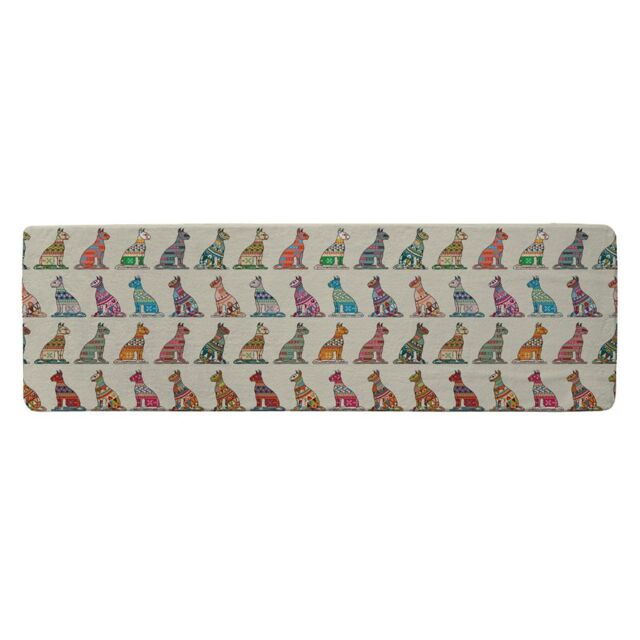 Benjamin Tate Design Egyptian Cats Runner Rug in Natural - Size: 67 cm x 230 cm - image 1