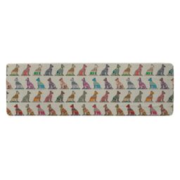 Benjamin Tate Design Egyptian Cats Runner Rug in Natural - Size: 67 cm x 230 cm - thumbnail 1