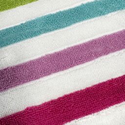Allure Bath Fashions Cali Multicoloured Striped Towels - 100% Cotton - thumbnail 3