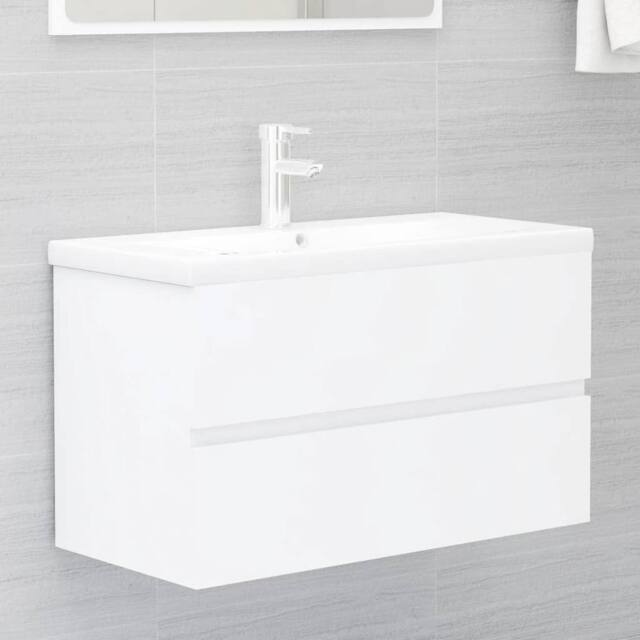 Berkfield Home Sink Cabinet White 80x38.5x45 cm Engineered Wood - image 1