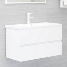 Berkfield Home Sink Cabinet White 80x38.5x45 cm Engineered Wood - thumbnail 1