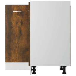 Berkfield Home Kitchen Cabinet Smoked Oak 75, 5x75, 5x80, 5 cm Engineered Wood in Brown - thumbnail 6