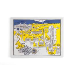 "Artery8 Map Hungerford 1935 Pittsburgh University Canvas Wall Art Print - Size: W18"" x H24""" - thumbnail 1