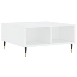Berkfield Home Coffee Table White 60x60x30 cm Engineered Wood - Size: 60 x 60 x 30 cm - thumbnail 2