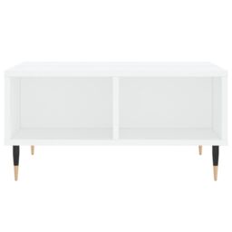 Berkfield Home Coffee Table White 60x60x30 cm Engineered Wood - Size: 60 x 60 x 30 cm - thumbnail 4