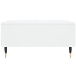 Berkfield Home Coffee Table White 60x60x30 cm Engineered Wood - Size: 60 x 60 x 30 cm - thumbnail 5