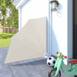 Berkfield Home Collapsible Balcony Side Awning Cream 140x140 cm - thumbnail 8