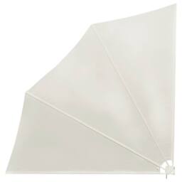 Berkfield Home Collapsible Balcony Side Awning Cream 140x140 cm - thumbnail 2