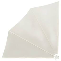 Berkfield Home Collapsible Balcony Side Awning Cream 140x140 cm - thumbnail 3
