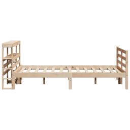 Berkfield Home Beautiful Bed Frame without Mattress 140x200 cm Solid Wood Pine in Natural - thumbnail 5