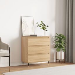 Berkfield Home Sideboard Sonoma Oak 60x35x70 cm Engineered Wood in Brown - Size: 60 x 35 x 70 cm - thumbnail 1