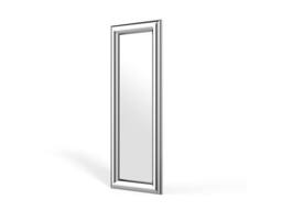 Vente-unique Rectangular Metal Wall Mirror - W. 60 X H. 170 Cm - Chrome - BORAYA in Silver - thumbnail 5