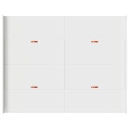 Berkfield Home Storage Bed Frame White 140 x 190 cm Melamined Board - thumbnail 8