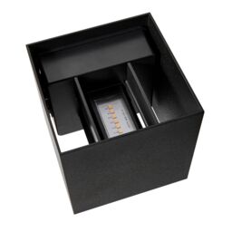 Nordlux Modern Outdoor Wall Light Black Aluminium Intergrated LED Weatherproof - Mains Powered, IP44 - thumbnail 6
