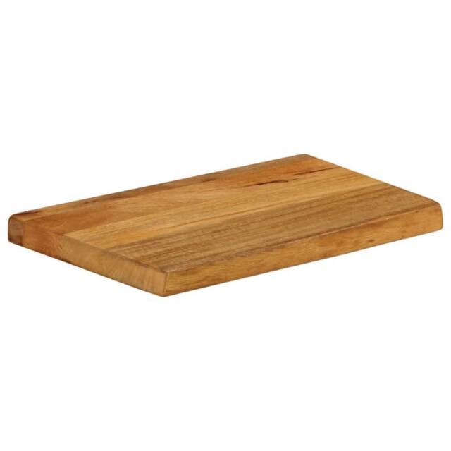 Berkfield Home Table Top Live Edge 60x40x3.8 cm Solid Wood Mango in Brown - image 1