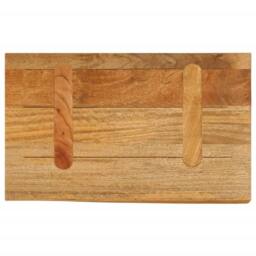 Berkfield Home Table Top Live Edge 60x40x3.8 cm Solid Wood Mango in Brown - thumbnail 5