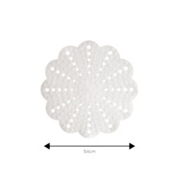 Showerdrape Petal White Anti-slip Shower Mat 540mm - thumbnail 3