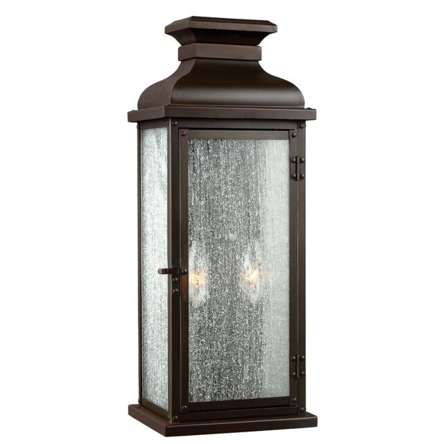 Loops Outdoor IP44 Twin Wall Light Dark Aged Copper LED E14 60W d00905 - image 1
