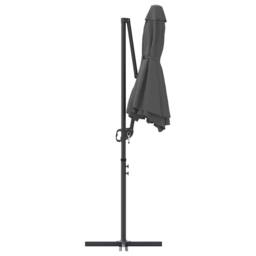 Berkfield Home Modern Garden Cantilever Parasol Anthracite 372 x 198 x 253 cm in Dark Grey - thumbnail 7
