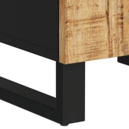 Berkfield Home Bathroom Cabinet 38x33x160 cm Solid Wood Mango in Brown - Size: 38 x 33 x 160 cm - thumbnail 9