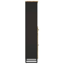 Berkfield Home Bathroom Cabinet 38x33x160 cm Solid Wood Mango in Brown - Size: 38 x 33 x 160 cm - thumbnail 5