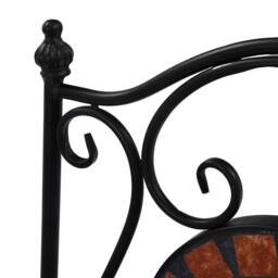 Berkfield Home Mosaic Bistro Chairs 2 pcs Brown Ceramic - thumbnail 9