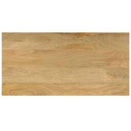 Berkfield Home Durable Coffee Table 100x50x35 cm Solid Mango Wood & Steel in Brown - Size: 100 x 50 x 35 cm - thumbnail 4