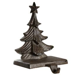 Dibor Christmas 3D Tree Decorative Stocking Hook Christmas Stocking Holder in Brown - Size: 1 Pack - thumbnail 2