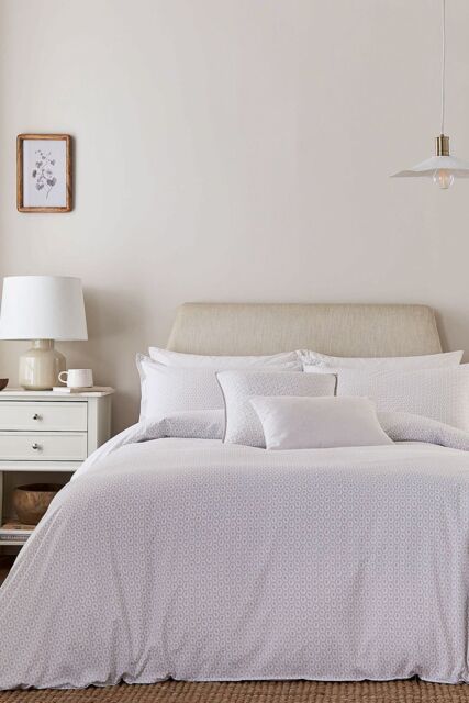Murmur 'Florin' Cotton Duvet Cover Set in Light Beige - Size: Super King - image 1
