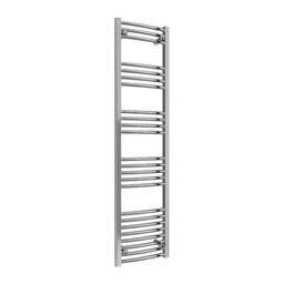 Bathroom Kingdom Capo Chrome Straight Heated Towel Rail 1800x400 in Silver