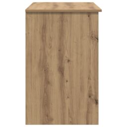 Berkfield Home Desk with Storage Artisan Oak 90x49.5x75 cm Engineered wood in Beige - thumbnail 6