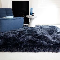 The Rug Shop UK Blue Modern Easy to clean Hand Made Plain Area Rug - Size: 200 cm x 300 cm - thumbnail 1