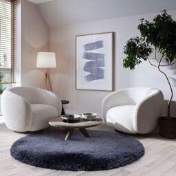 The Rug Shop UK Blue Modern Easy to clean Hand Made Plain Area Rug - Size: 200 cm x 300 cm - thumbnail 5