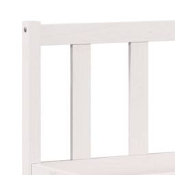 Berkfield Home Decorative Extra Long Bed Frame without Mattress White 180x210 cm - thumbnail 7