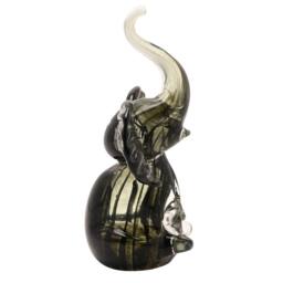Objets d'Art Glass Figurine Trumpet Elephant - thumbnail 2