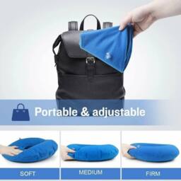 SPETLEK Donut Ring Chair Seat Cushion Pillow 2X in Blue - Size: 100 cm x 190 cm - thumbnail 5
