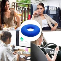 SPETLEK Donut Ring Chair Seat Cushion Pillow 2X in Blue - Size: 100 cm x 190 cm - thumbnail 2