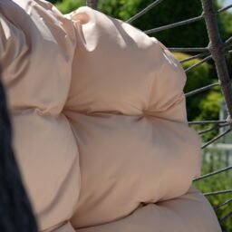 Artemis Home Lynton Garden Hanging Egg Chair in Cream - thumbnail 4