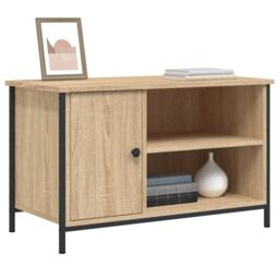 Berkfield Home TV Cabinet Sonoma Oak 80x40x50 cm Engineered Wood in Brown - Size: 80 x 40 x 50 cm - thumbnail 3
