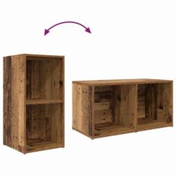 Berkfield Home TV Cabinet Set 3 pcs Brown 107 x 35 x 37 cm Engineered wood - thumbnail 7