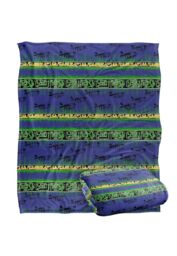 JQ Licensing Jl-Jp Tiki Tropical Blue Pattern Silky Touch Super Soft Throw Blanket 152 X 127 cm in White - thumbnail 2