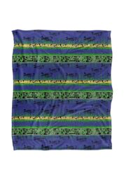 JQ Licensing Jl-Jp Tiki Tropical Blue Pattern Silky Touch Super Soft Throw Blanket 152 X 127 cm in White - thumbnail 1