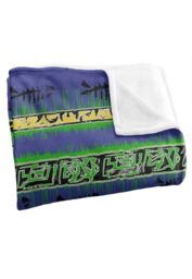 JQ Licensing Jl-Jp Tiki Tropical Blue Pattern Silky Touch Super Soft Throw Blanket 152 X 127 cm in White - thumbnail 3