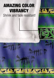 JQ Licensing Jl-Jp Tiki Tropical Blue Pattern Silky Touch Super Soft Throw Blanket 152 X 127 cm in White - thumbnail 4