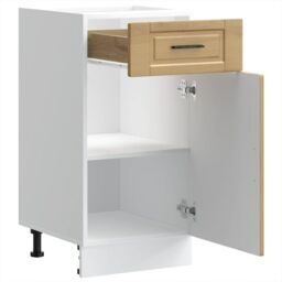 Berkfield Home Kitchen Base Cabinet¬†Porto Artisan Oak Engineered Wood in Brown - thumbnail 5