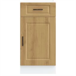 Berkfield Home Kitchen Base Cabinet¬†Porto Artisan Oak Engineered Wood in Brown - thumbnail 4