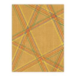 Artery8 Furuya Korin Framed Wall Art Print Abstract Geometric Plaid Pattern in Beige - Size: A4 - thumbnail 3
