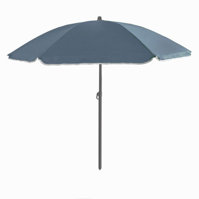KandyToys Out There 2.4m Garden Parasol Umbrella Sun Shade with Adjustable Height Tilt Function & UPF40+ Protection in Grey - image 1