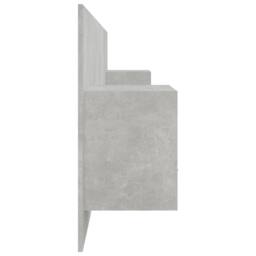Berkfield Home Classic Bed Headboard with Cabinets Concrete Grey Engineered Wood - thumbnail 5